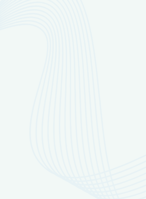 light green background with decorative wavy light blue lines